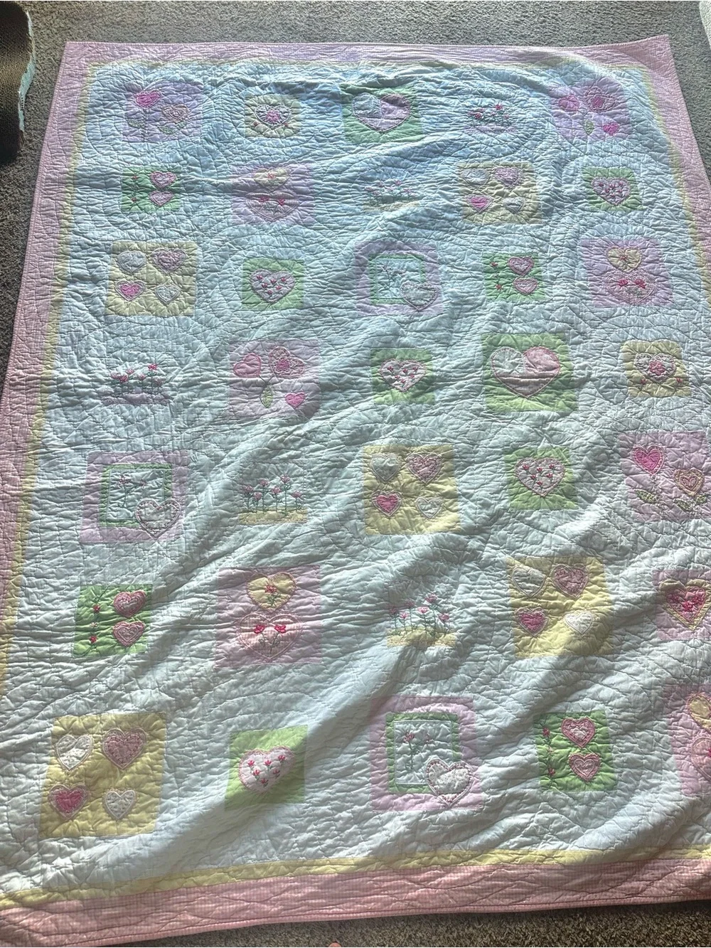 Pottery Barn Kids 100% Cotton Patchwork Twin Quilt